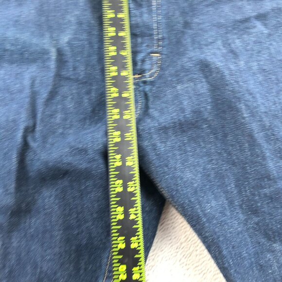 Wrangler Mens Jeans 38x30 Blue Dark Denim Straight Fit Relaxed Classic Casual - Picture 7 of 10